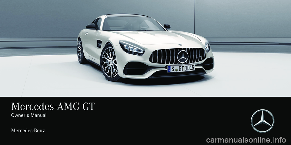 MERCEDES-BENZ AMG GT COUPE 2018  Owners Manual 