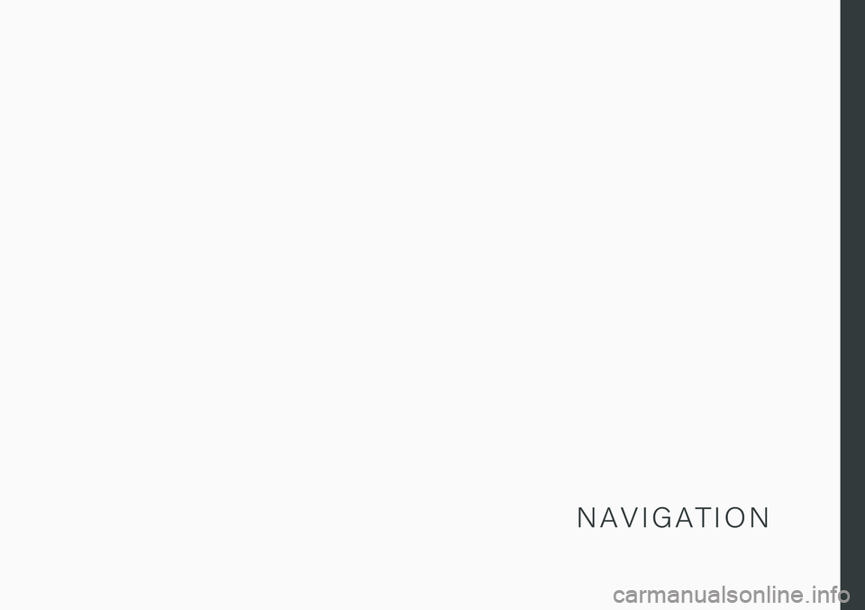 VOLVO C60 RECHARGE 2021  Sensus Navigation Manual N A V I G A T I O N 