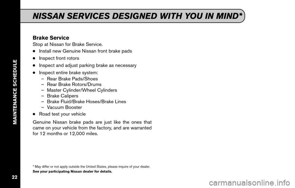 NISSAN CUBE 2011 3.G Service And Maintenance Guide 