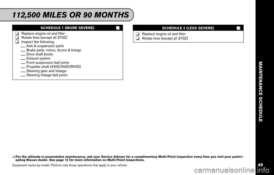 NISSAN VERSA 2011 1.G Service And Maintenance Guide 