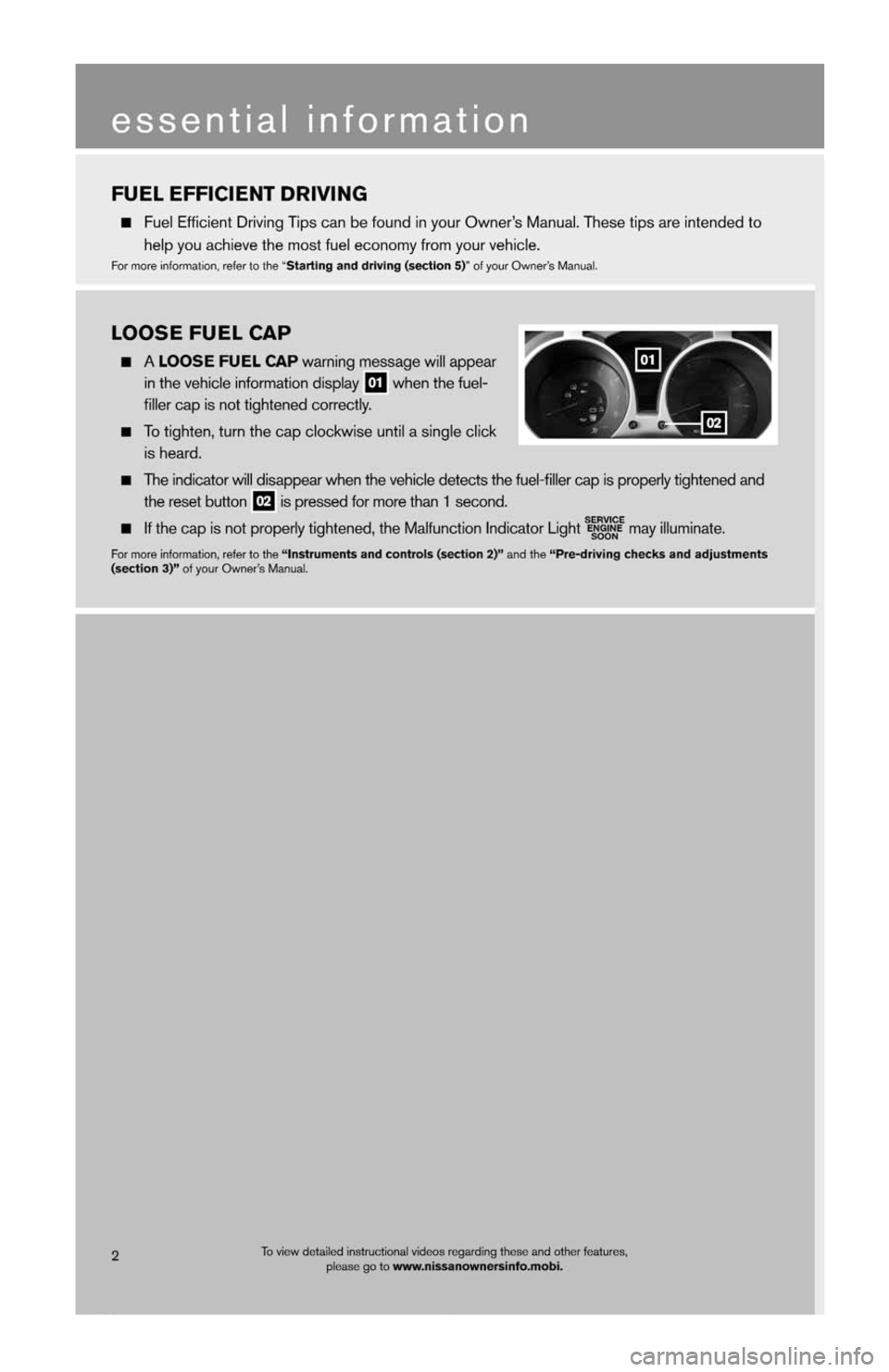 NISSAN JUKE 2013 F15 / 1.G Quick Reference Guide 