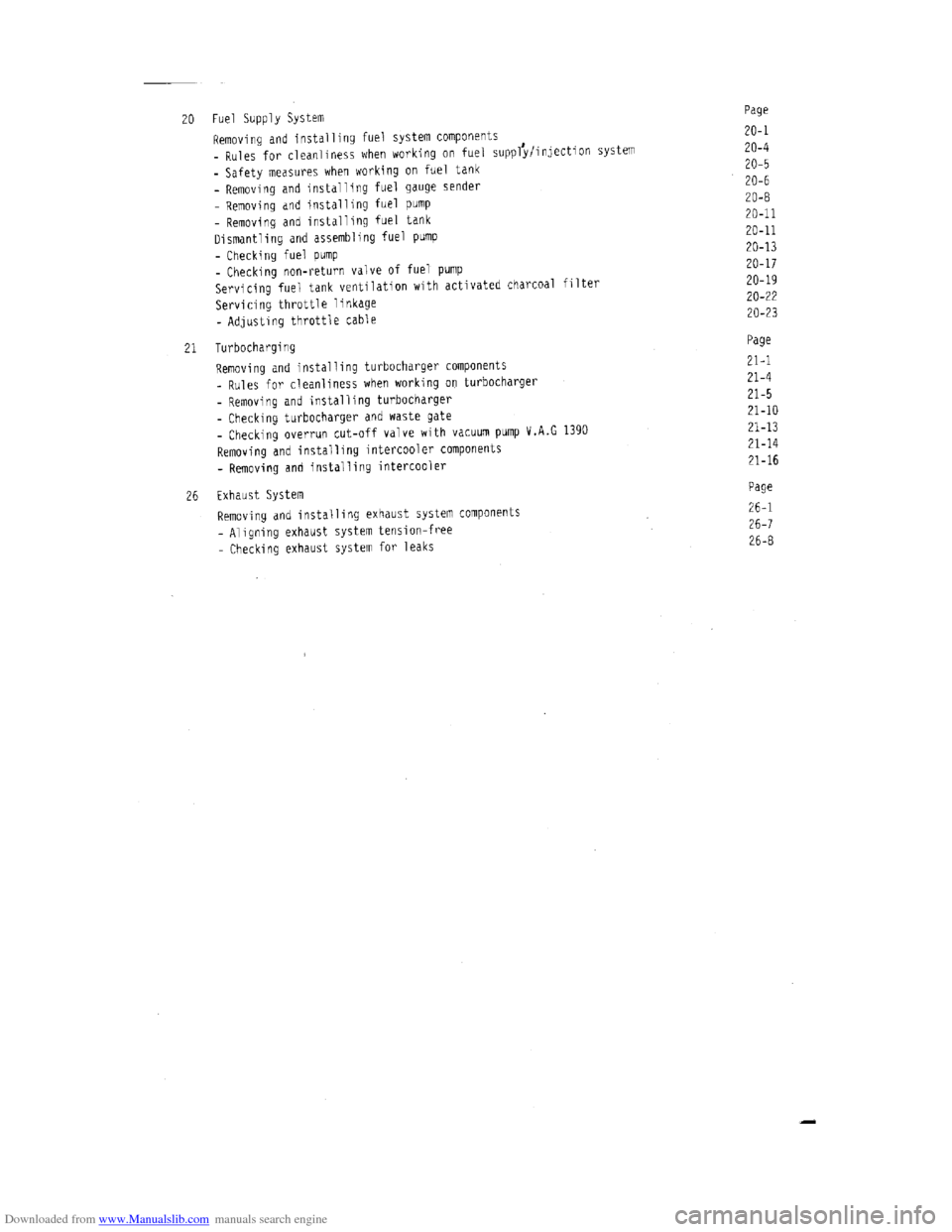 AUDI 100 1991 44 Engine Workshop Manual Downloaded from www.Manualslib.com manuals search engine   