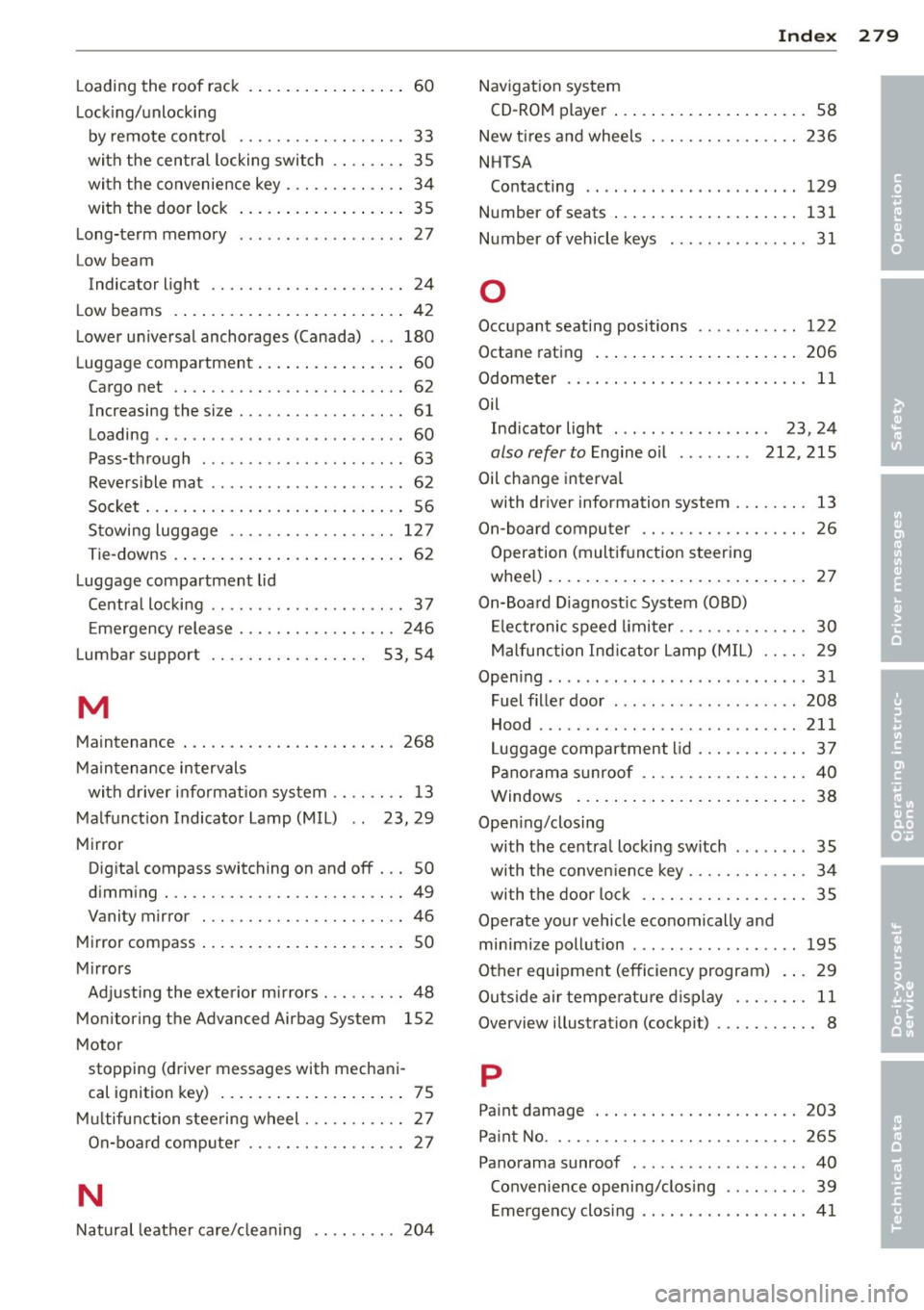 AUDI A3 SEDAN 2015 8V / 3.G Owners Manual 