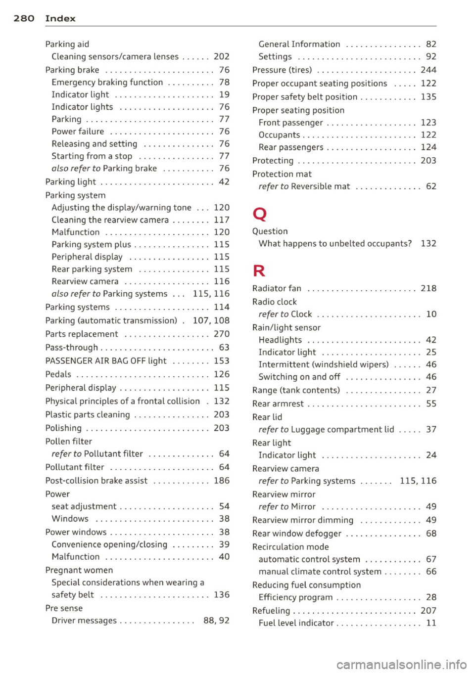 AUDI A3 SEDAN 2015 8V / 3.G Owners Manual 