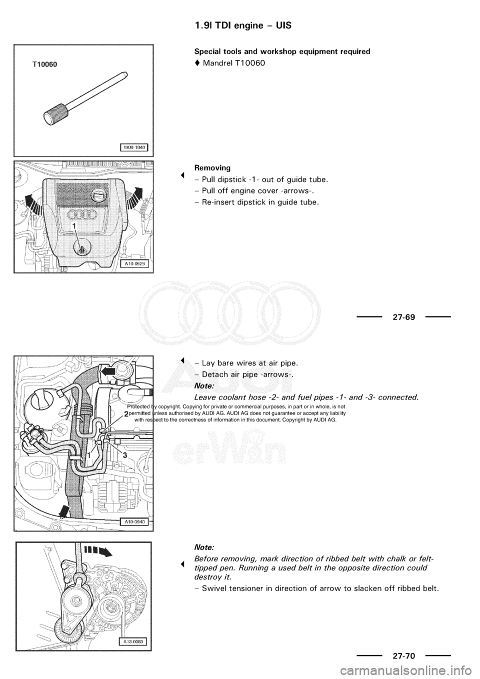 AUDI A3 2002 8L / 1.G Electrical System Service Manual 