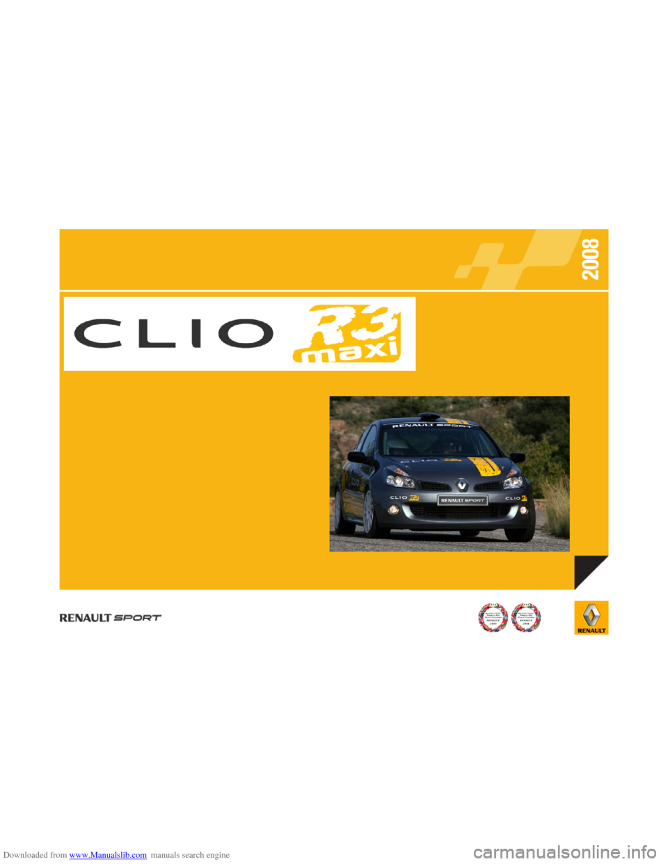 RENAULT CLIO 2008 X85 / 3.G Information Manual 