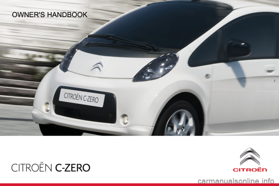 Citroen C ZERO RHD 2012 1.G Owners Manual 