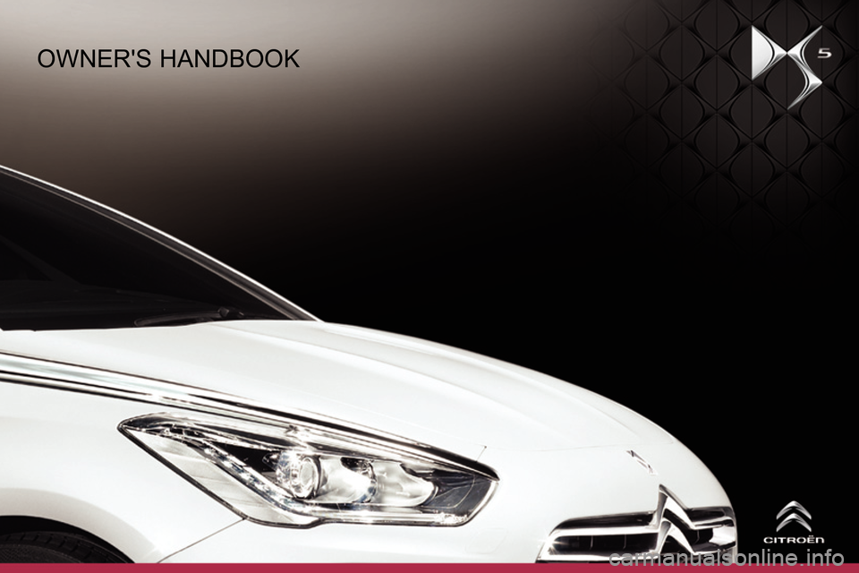 Citroen DS5 2013.5 1.G Owners Manual   OWNERS HANDBOOK  
