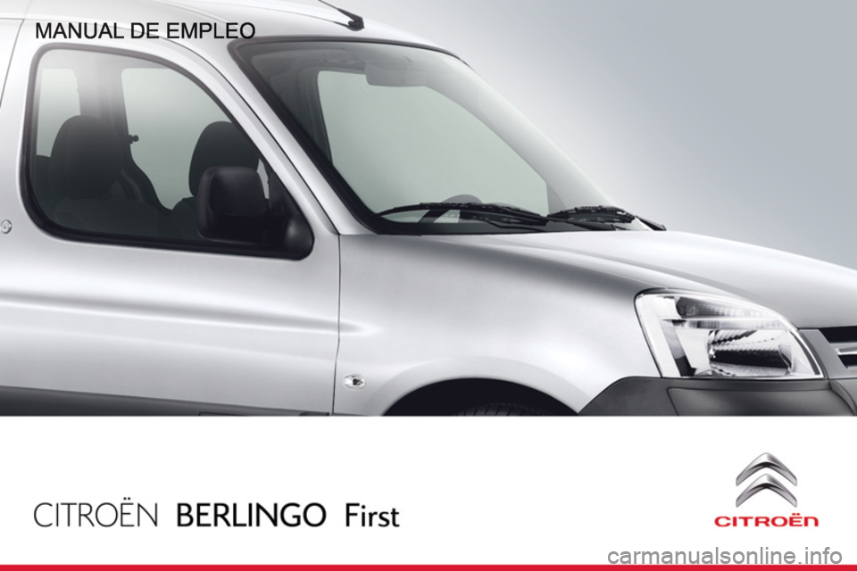 CITROEN BERLINGO FIRST 2011  Manuales de Empleo (in Spanish) 