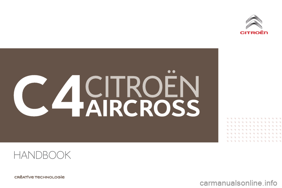 Citroen C4 AIRCROSS 2017 1.G Owners Manual 