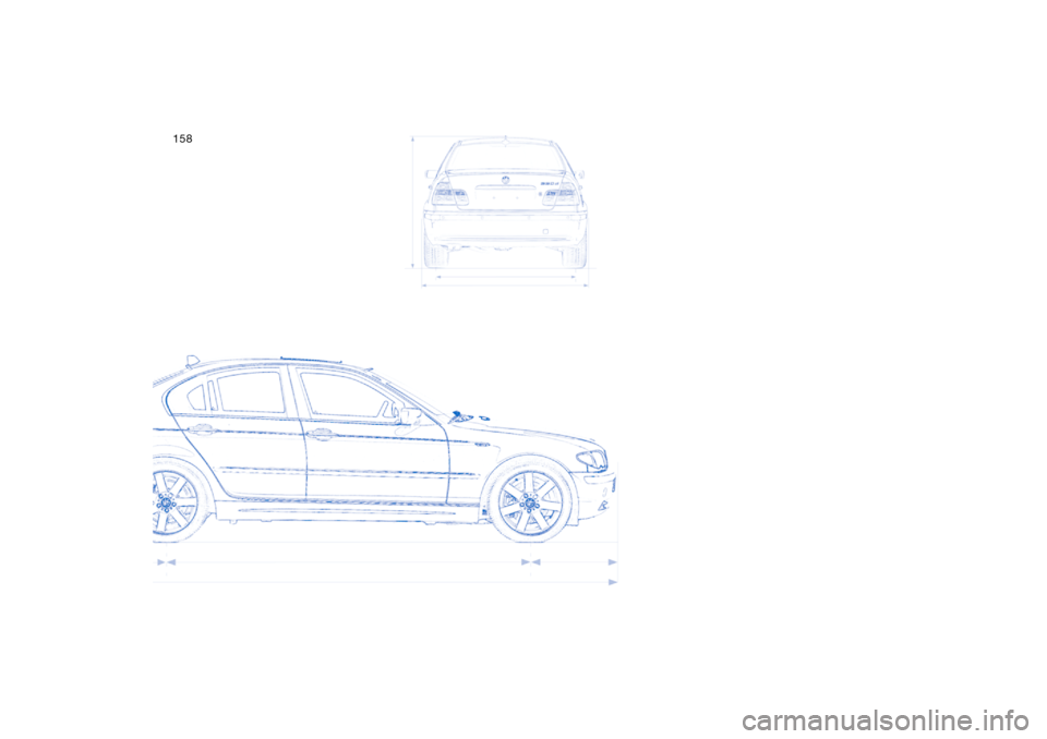 BMW 325I SEDAN 2004 E46 Owners Manual 158 