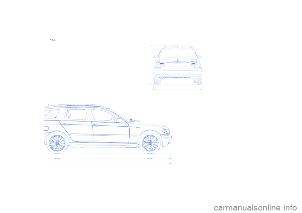 BMW 325XI TOURING 2005 E46 Owners Manual 158 