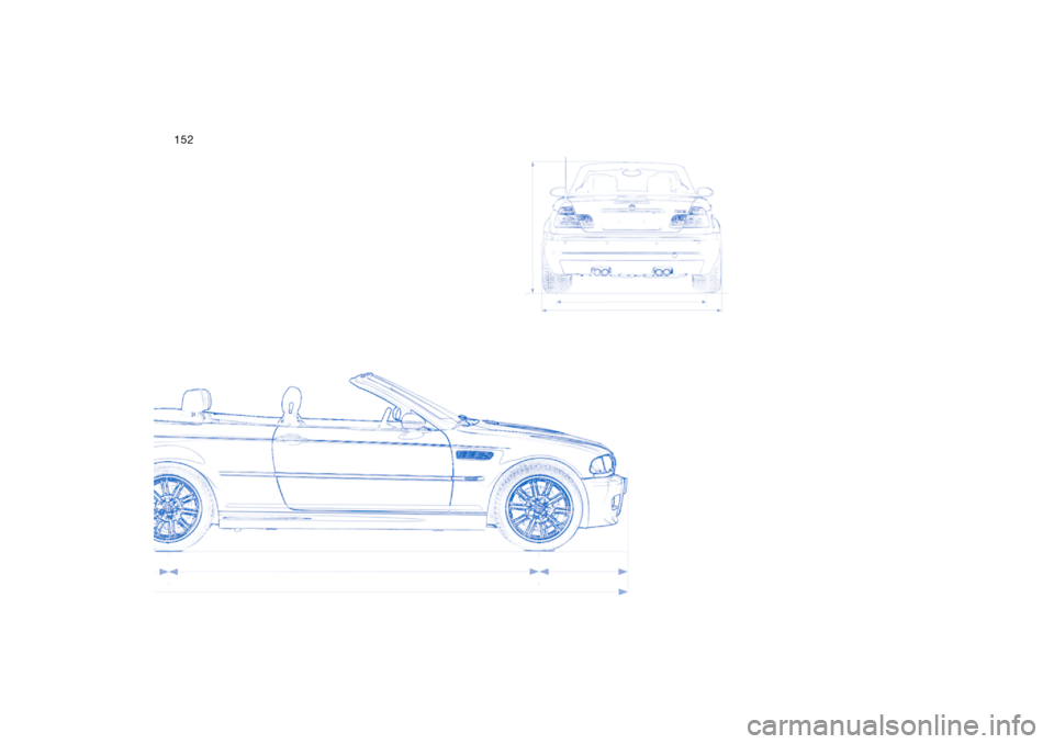 BMW M3 CONVERTIBLE 2004 E46 Owners Manual 152 