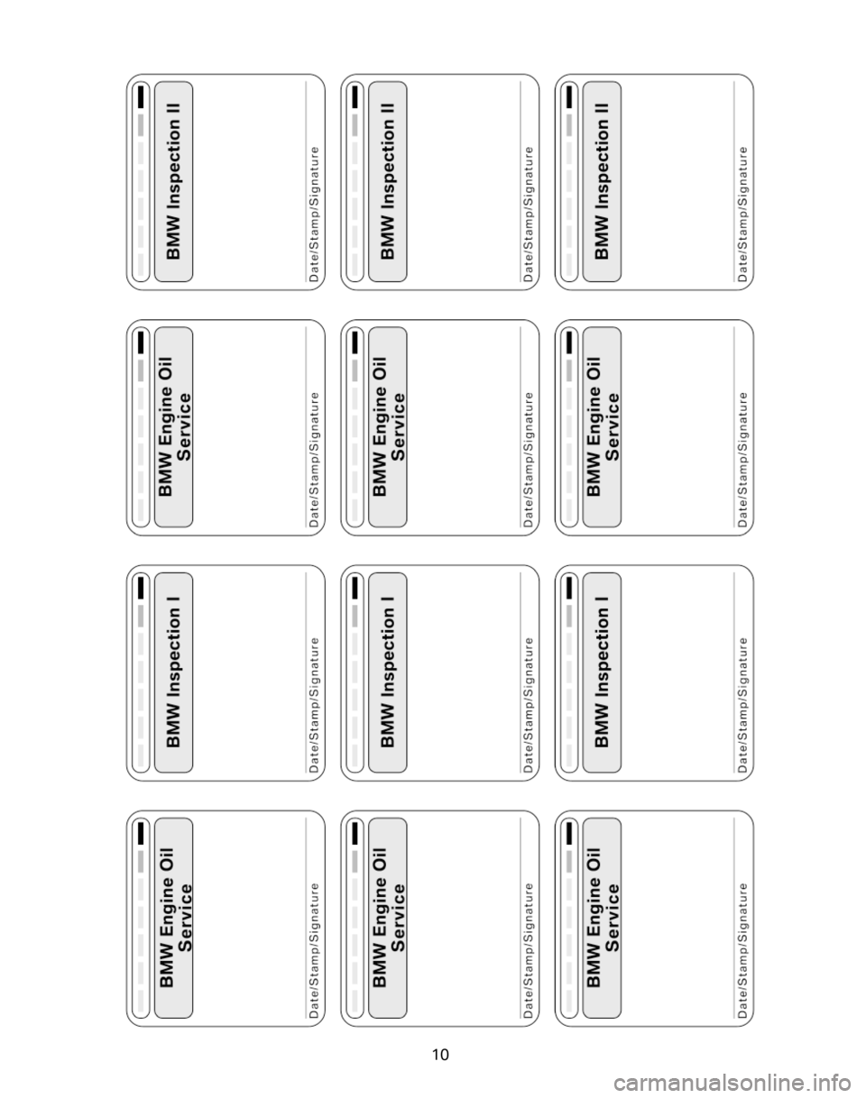 BMW X5 2006 E53 Service and warranty information 10 