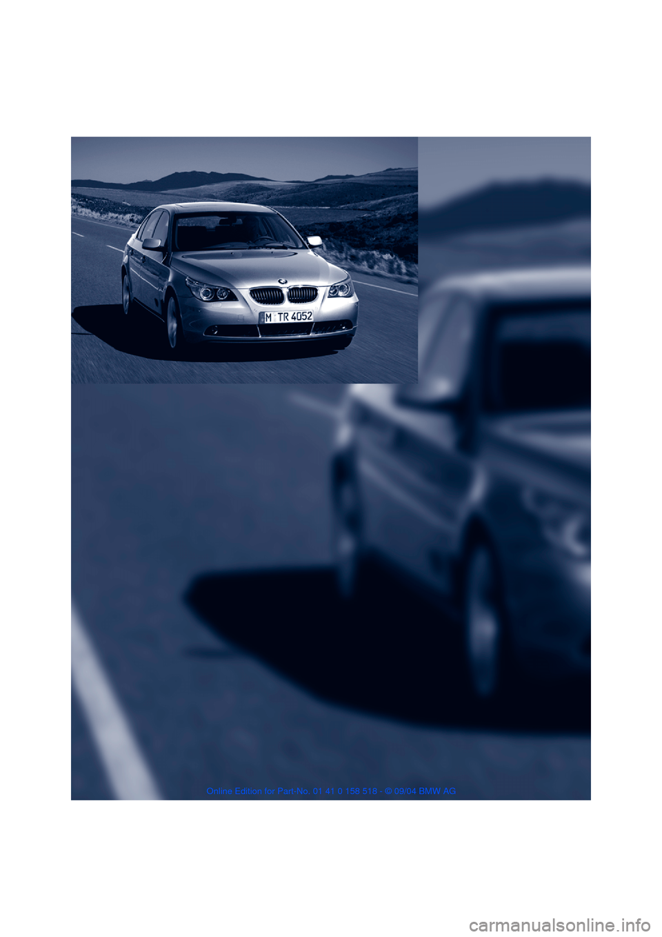 BMW 545I SEDAN 2005 E60 Owners Manual 