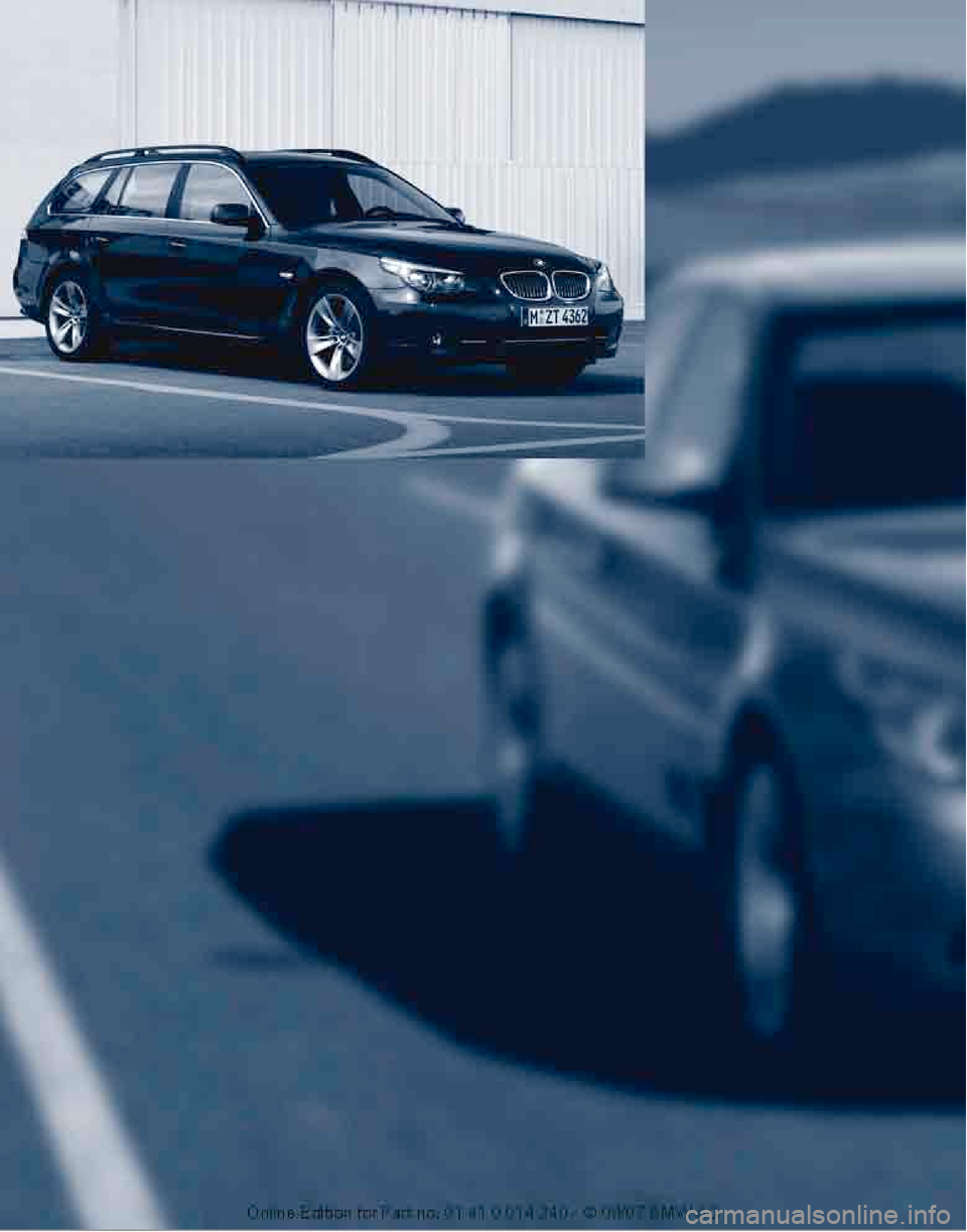 BMW 550I SEDAN 2008 E60 Owners Manual 