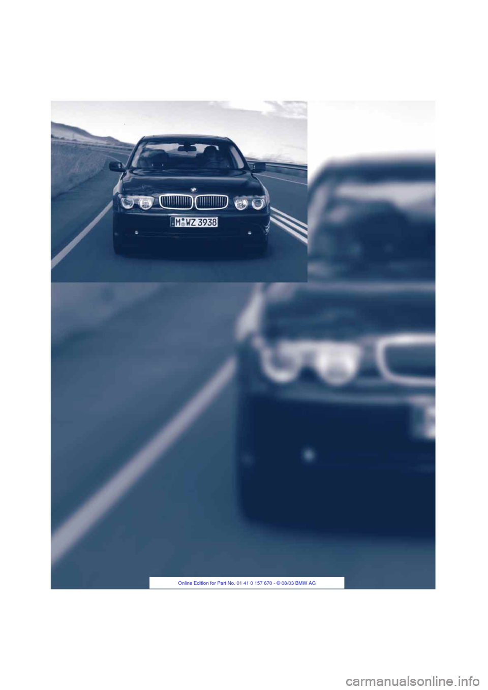 BMW 760Li 2004 E66 Owners Manual 