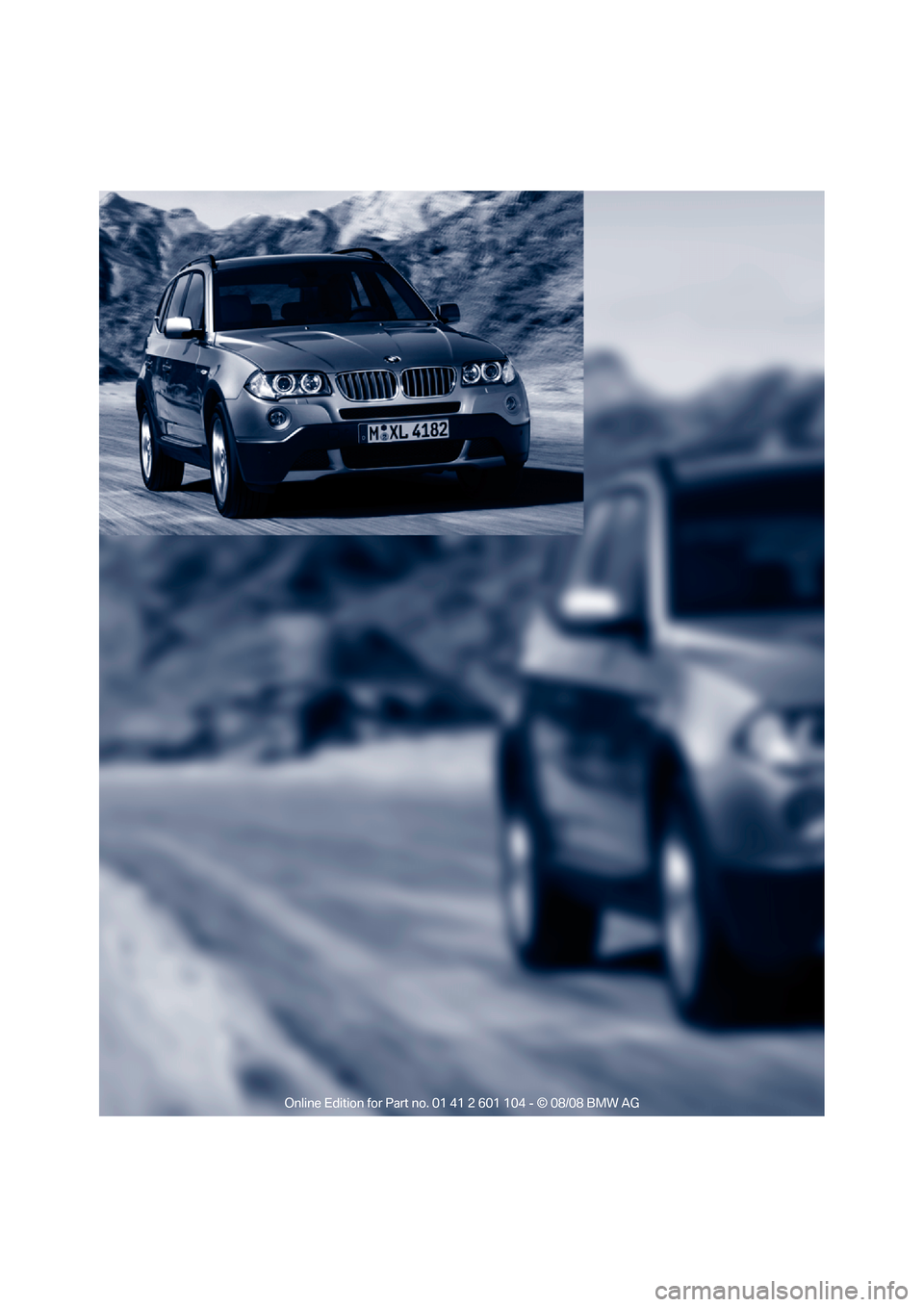 BMW X3 XDRIVE 28I 2009 E83 Owners Manual 