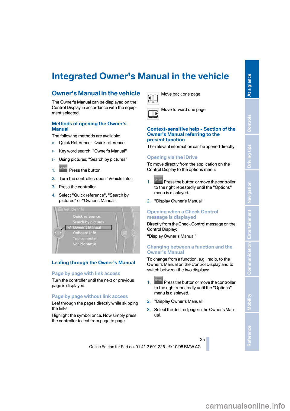 BMW 750I 2009 F01 Owners Guide �*�O�U�F�H�S�B�U�F�E��0�X�O�F�S��T��.�B�O�V�B�M��J�O��U�I�F��W�F�I�J�D�M�F
�0�X�O�F�S��T��.�B�O�V�B�M��J�O��U�I�F��W�F�I�J�D�M�F
�5�I�F��0�X�O�F�S��T��.�B�O�V�B�M��D�B�O��C�F��E�J�T�Q