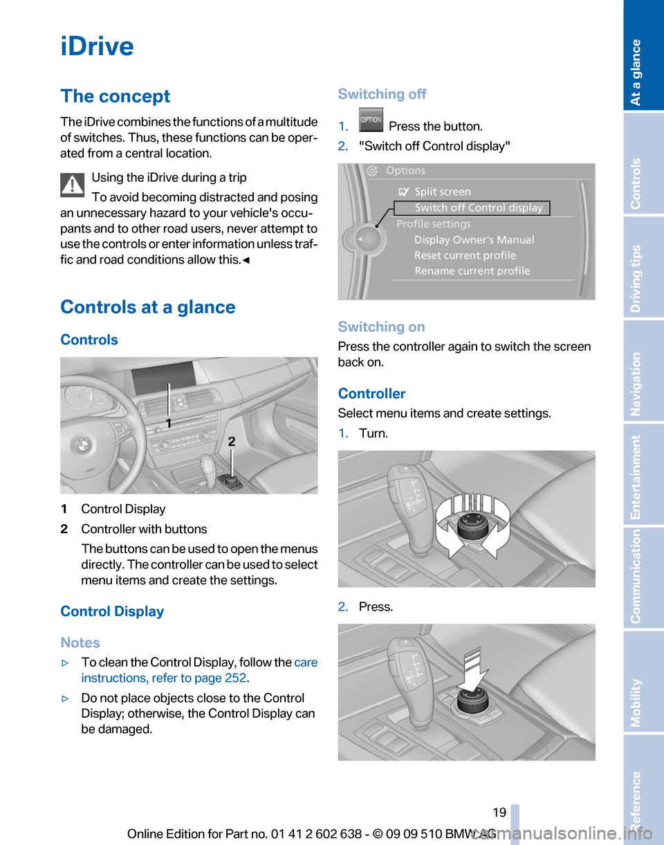 BMW 750I 2010 F01 User Guide 