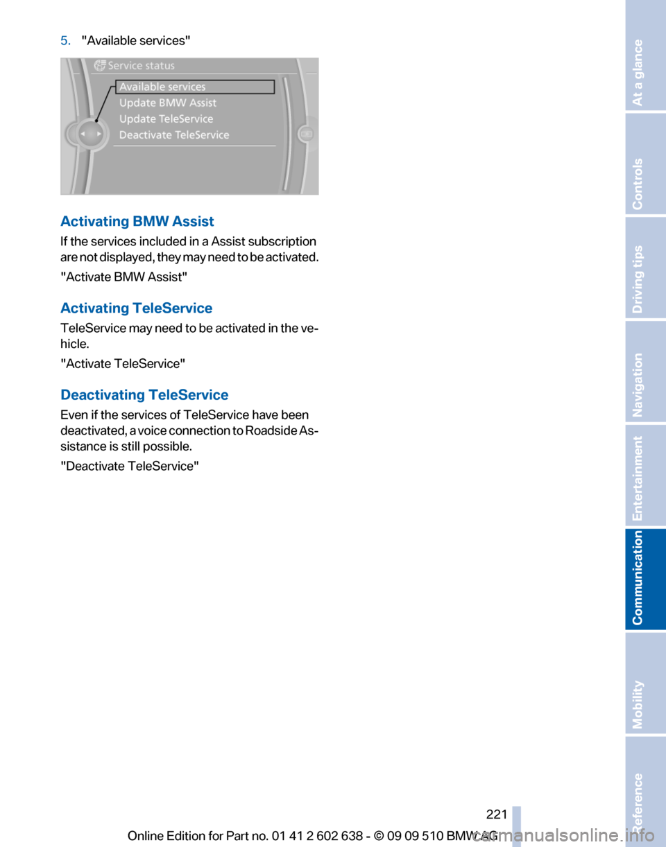BMW 750I 2010 F01 Owners Manual BMW 750I 2010 F01 Owners Manual