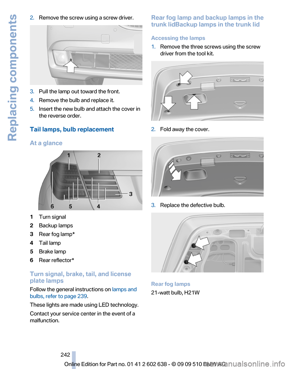 BMW 750LI 2010 F01 Owners Manual 