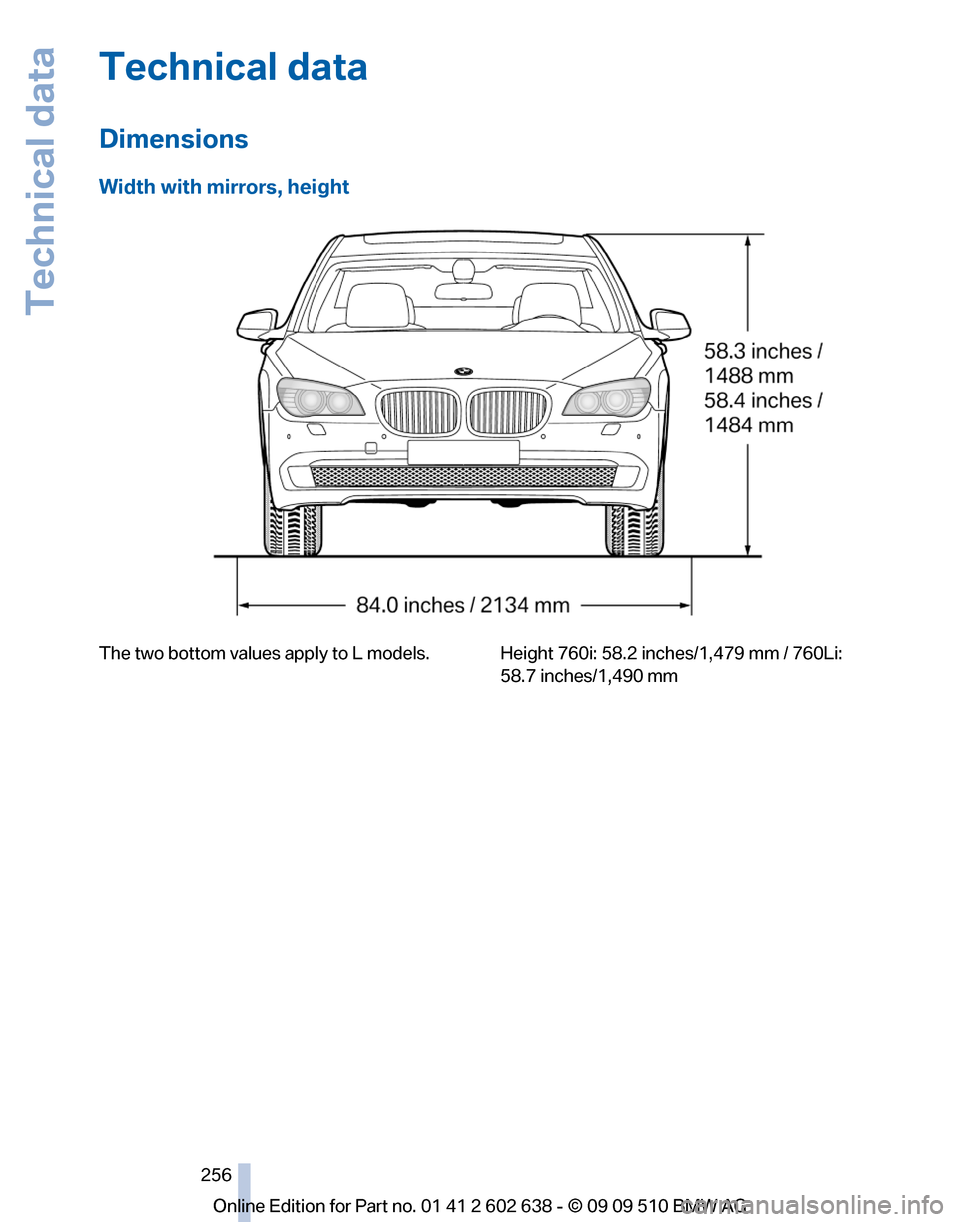 BMW 750LI 2010 F01 Owners Manual 