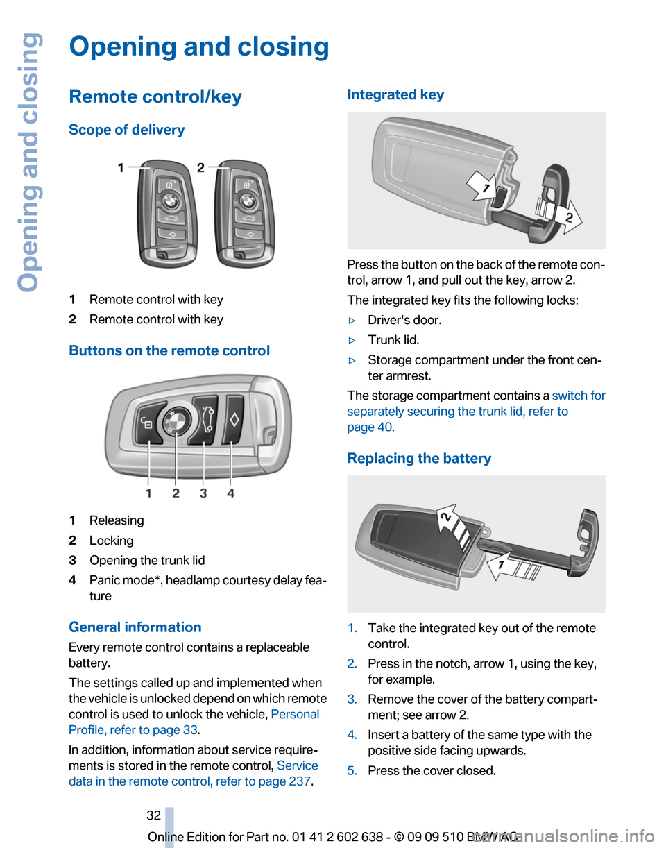 BMW 750I 2010 F01 Owners Guide 