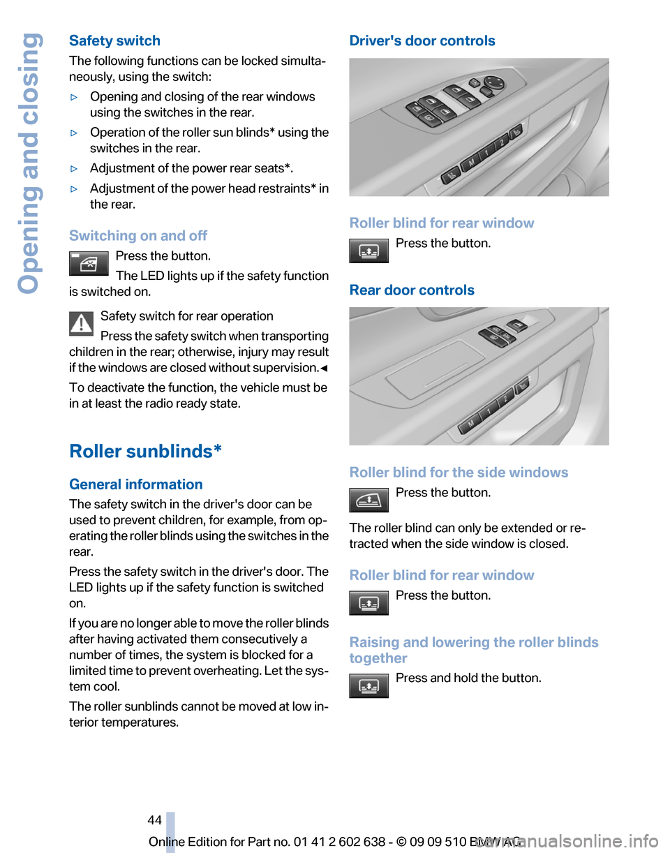 BMW 750LI XDRIVE 2010 F01 Service Manual 