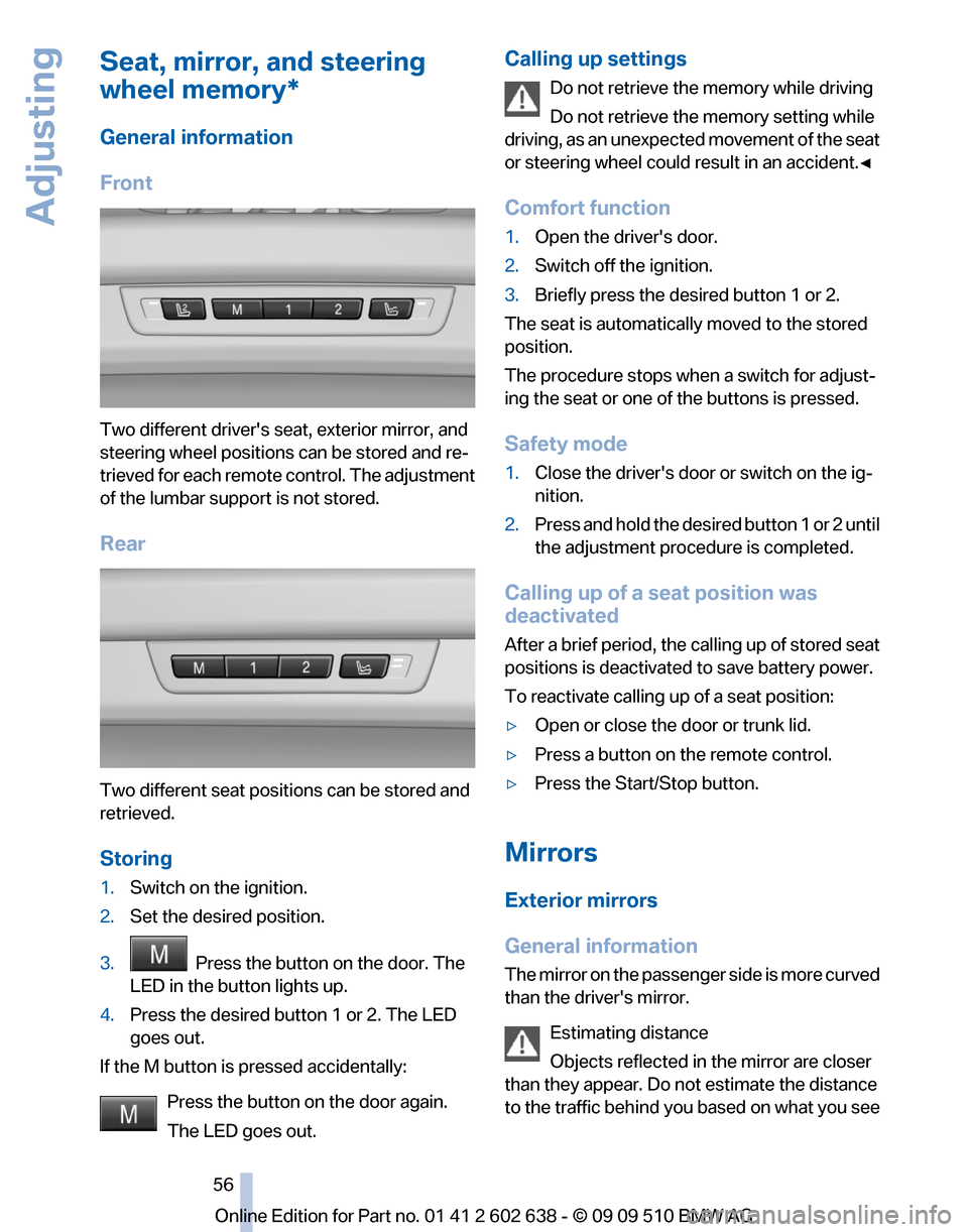 BMW 750I 2010 F01 Workshop Manual 