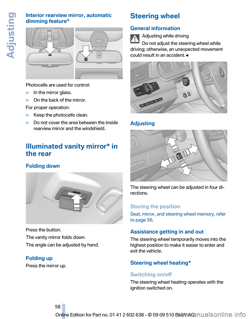 BMW 750I 2010 F01 Workshop Manual 