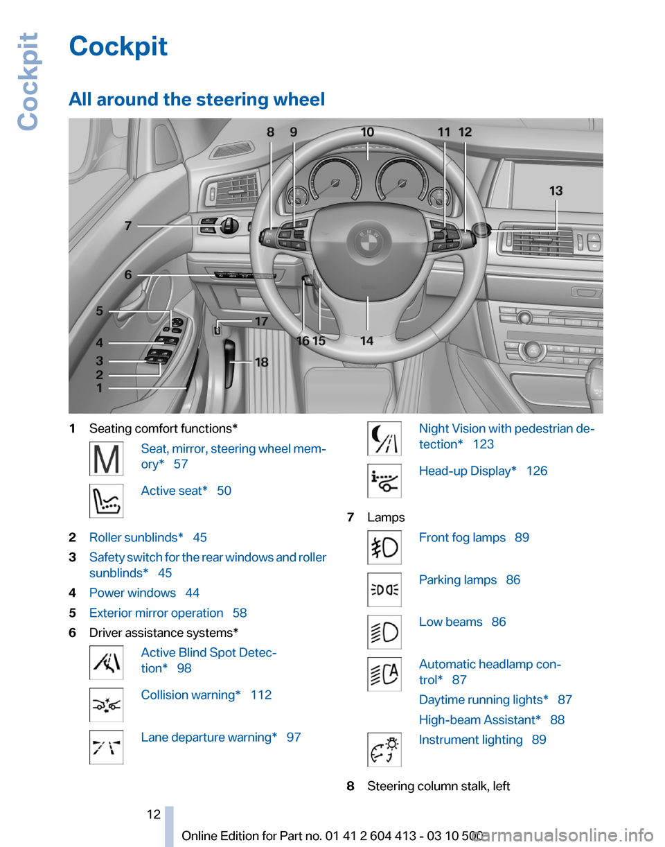 BMW 535I GT 2010 F07 User Guide 