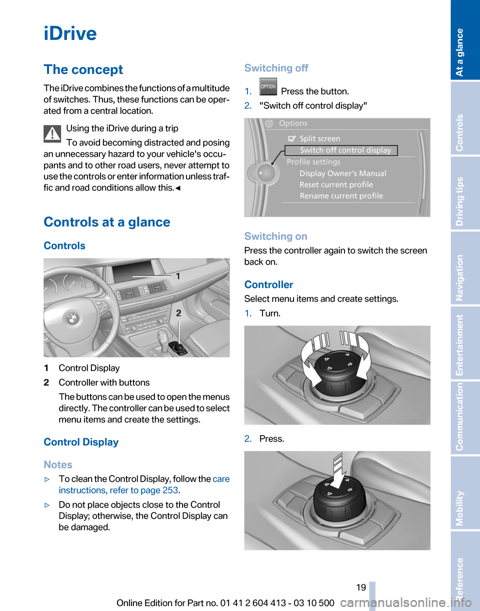 BMW 535I GT 2010 F07 User Guide 