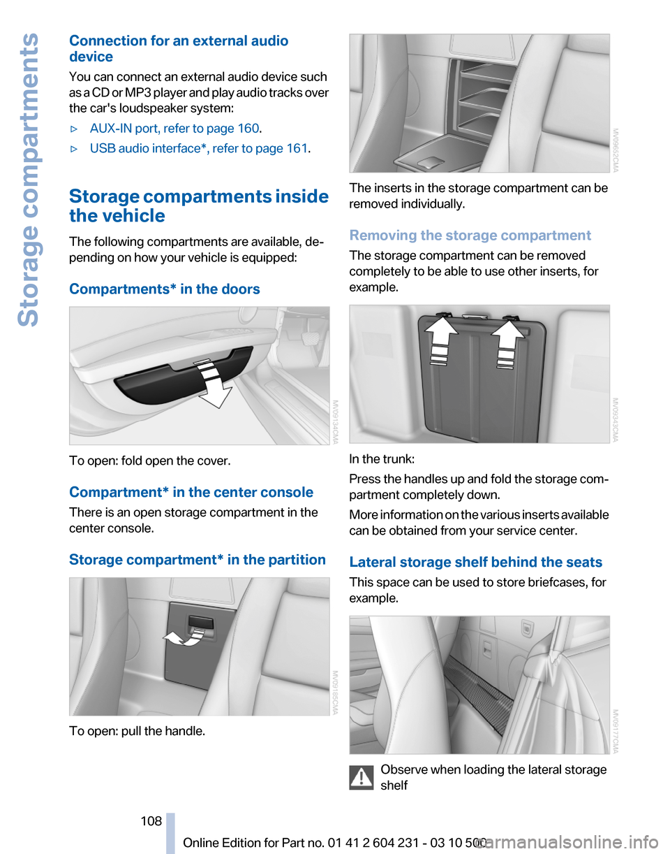 BMW Z4 2011 E89 Owners Manual 