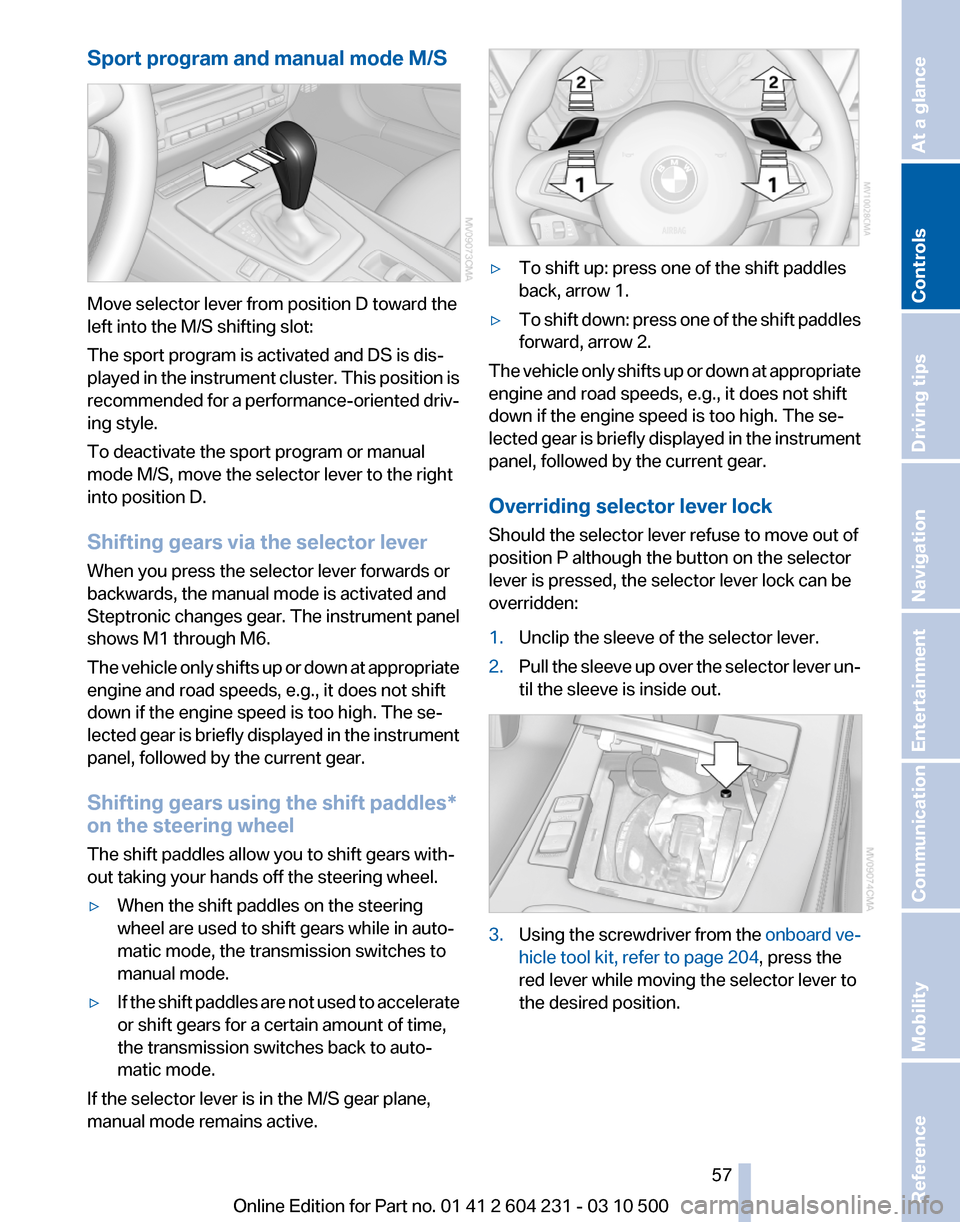 BMW Z4 2011 E89 Workshop Manual 