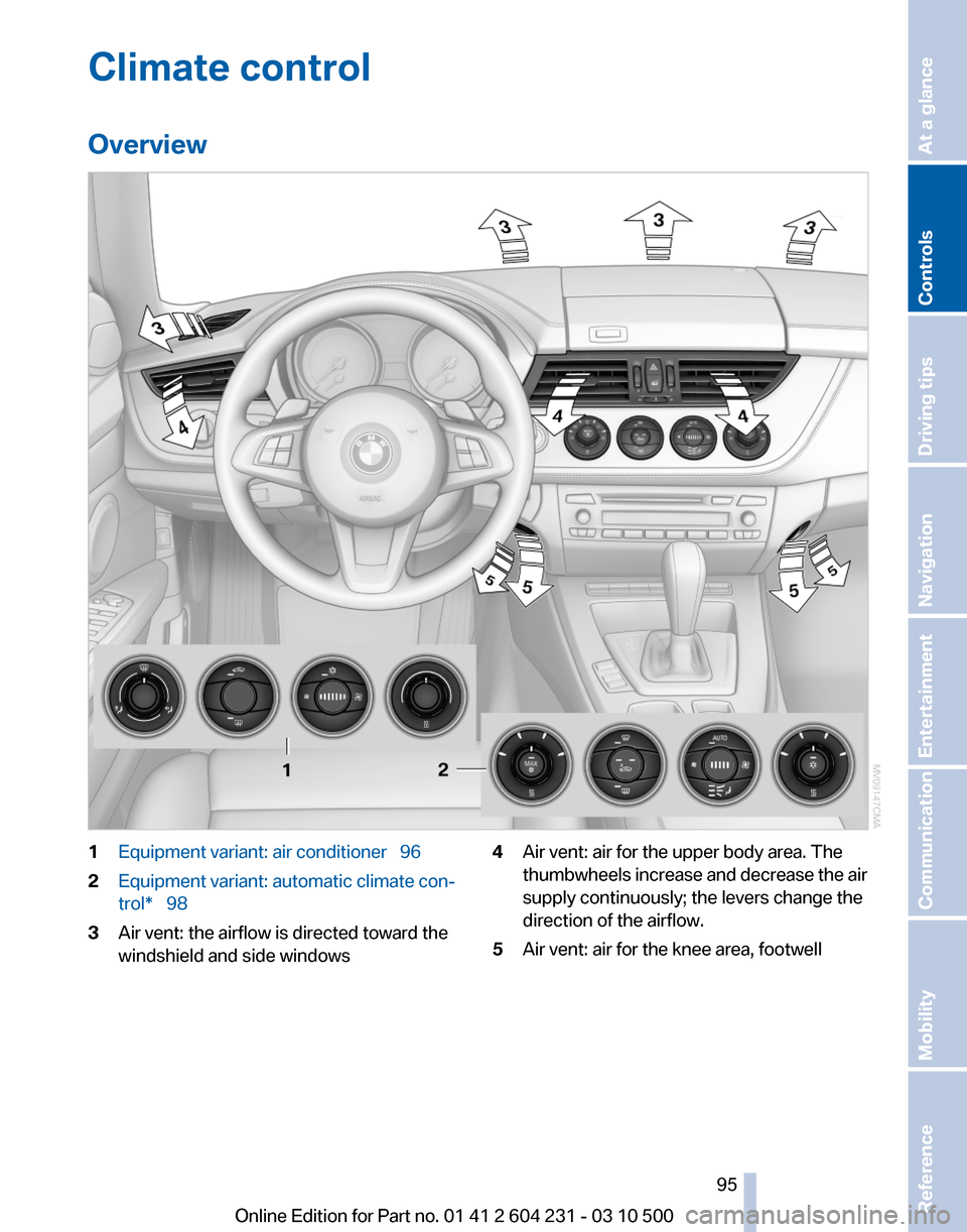 BMW Z4 2011 E89 Owners Manual 