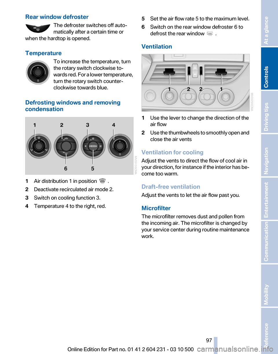 BMW Z4 2011 E89 Owners Manual 