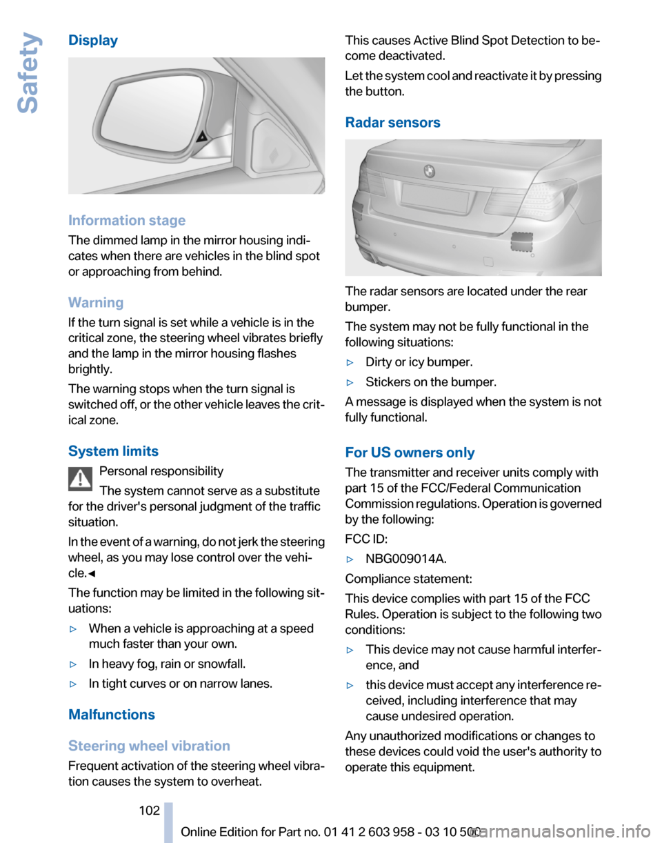 BMW ACTIVE HYBRID 7 2011 F04 Owners Manual BMW ACTIVE HYBRID 7 2011 F04 Owners Manual