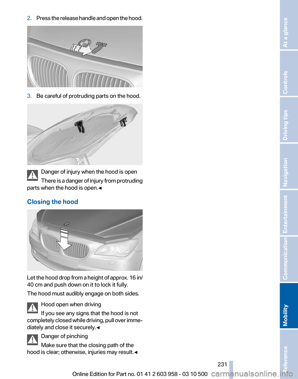 BMW ACTIVE HYBRID 7 2011 F04 Owners Manual 