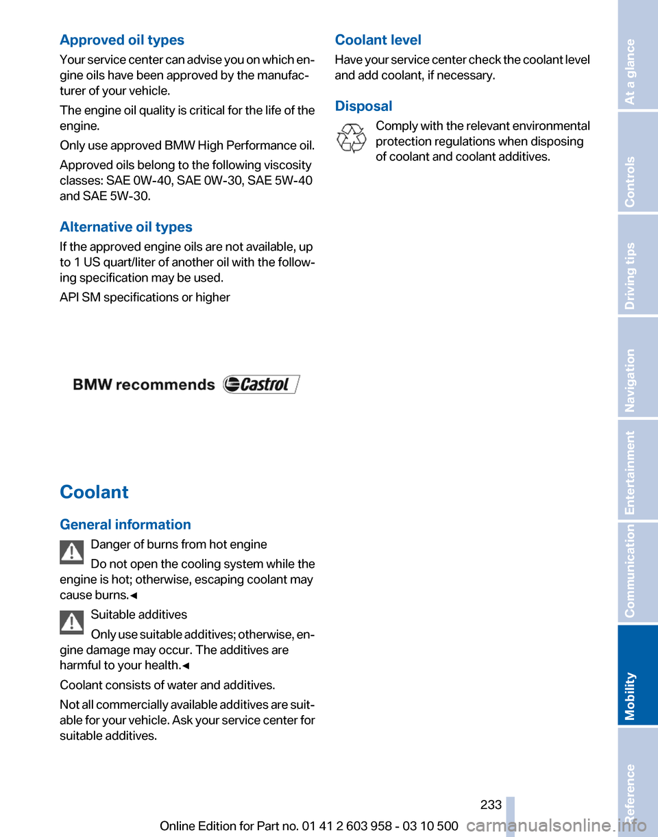BMW ACTIVE HYBRID 7 2011 F04 Owners Manual 