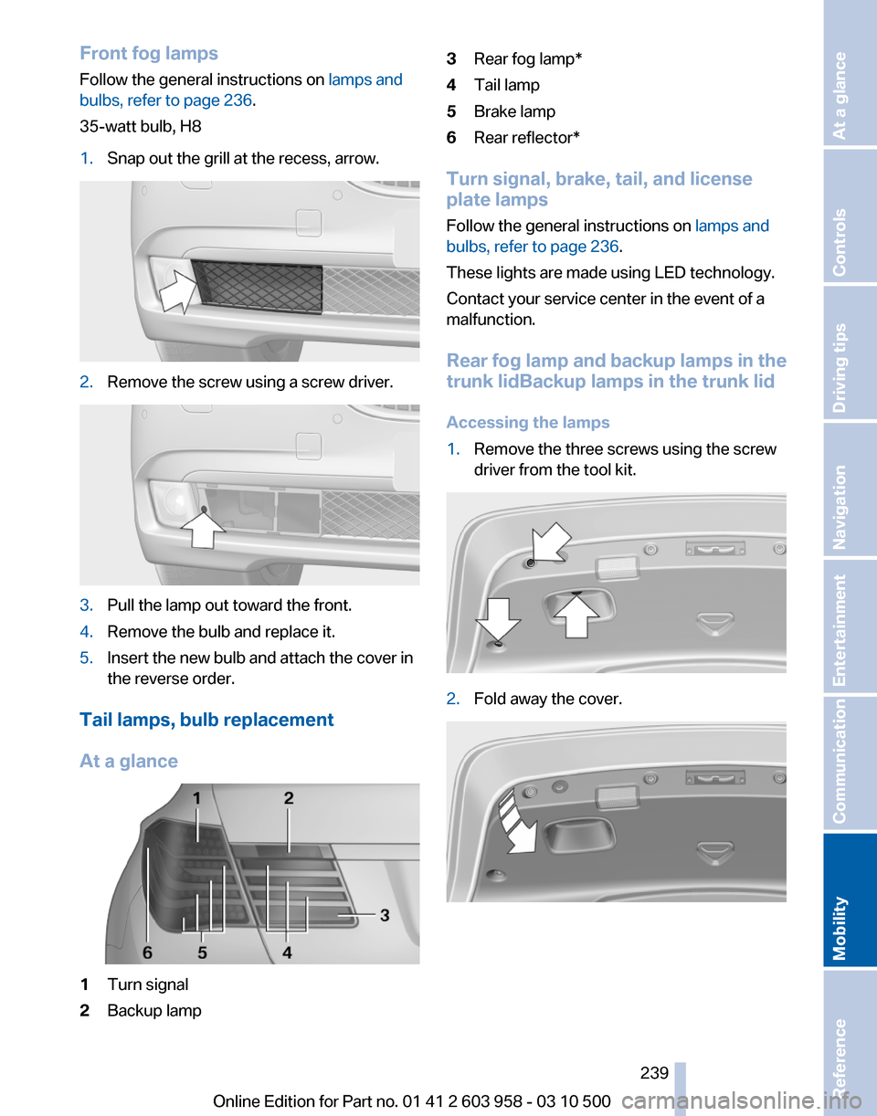 BMW ACTIVE HYBRID 7 2011 F04 Owners Manual 