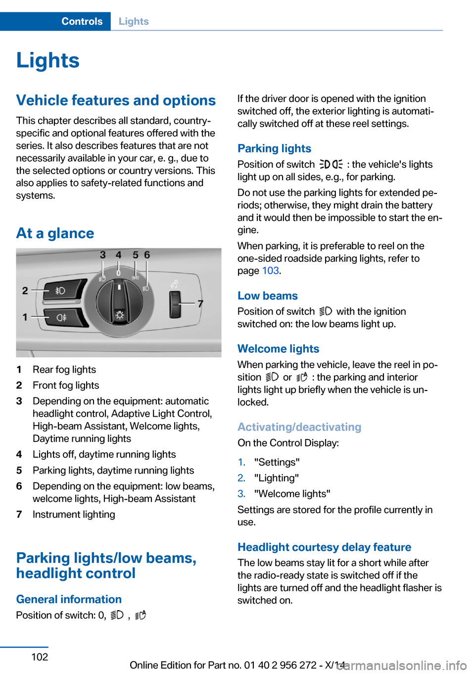 BMW ACTIVE HYBRID 5 2014 F10H Owners Manual LightsVehicle features and optionsThis chapter describes all standard, country-
specific and optional features offered with the
series. It also describes features that are not
necessarily available in BMW ACTIVE HYBRID 5 2014 F10H Owners Manual LightsVehicle features and optionsThis chapter describes all standard, country-
specific and optional features offered with the
series. It also describes features that are not
necessarily available in