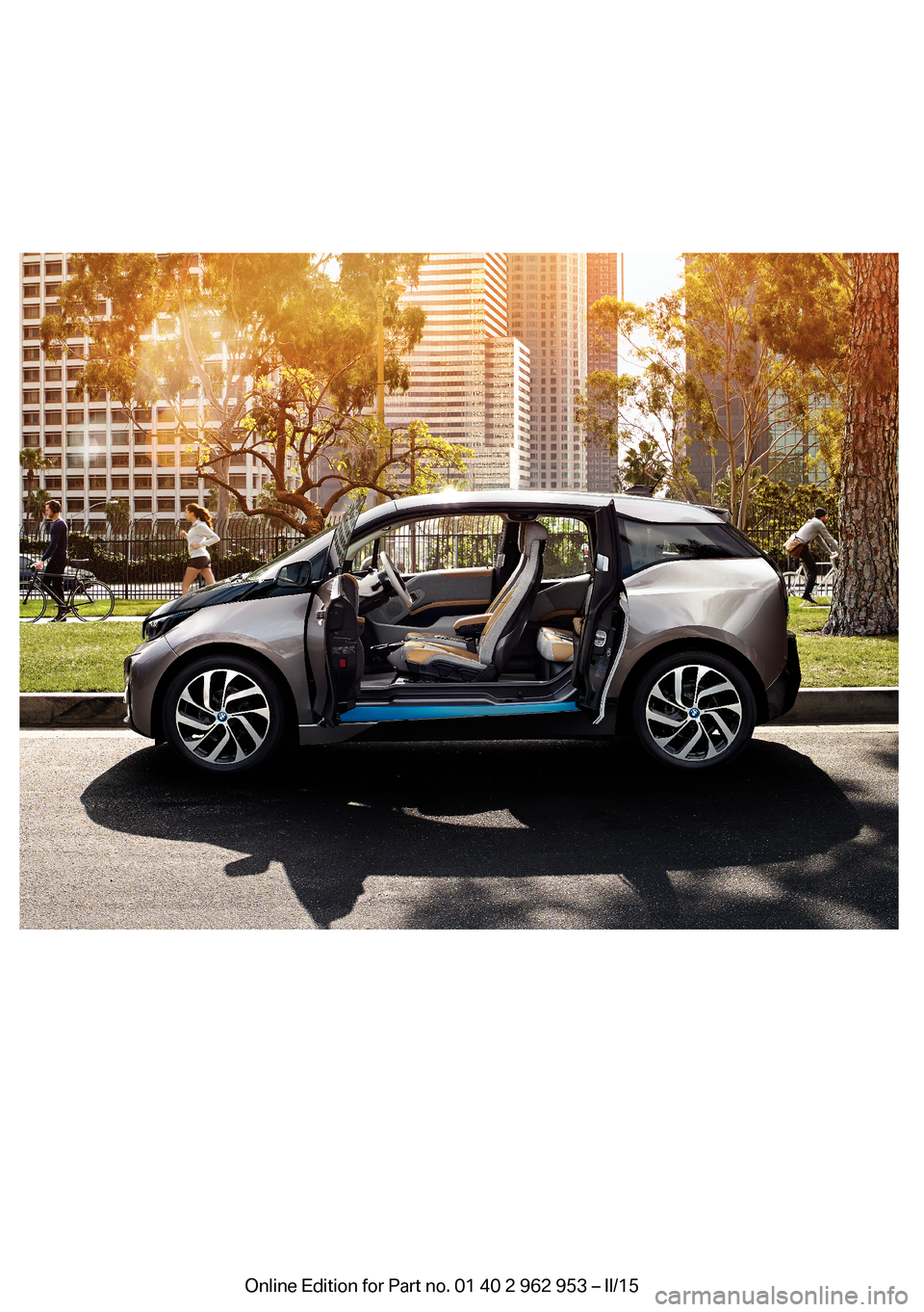 BMW I3 2014 I01 Owners Manual 