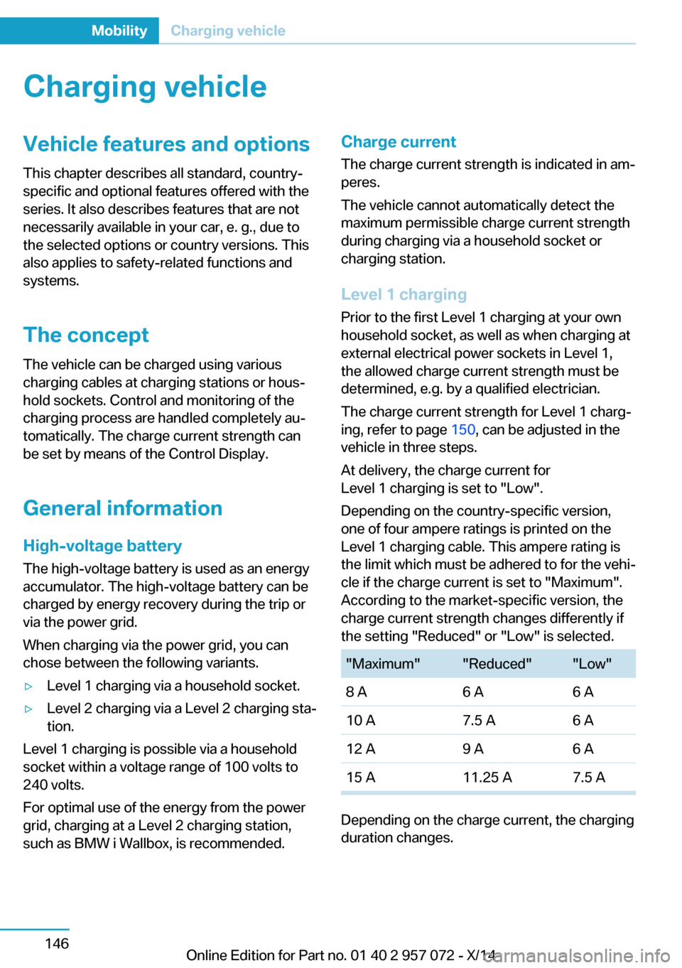 BMW I8 2014 I12 Owners Manual Charging vehicleVehicle features and options
This chapter describes all standard, country-
specific and optional features offered with the
series. It also describes features that are not
necessarily a BMW I8 2014 I12 Owners Manual Charging vehicleVehicle features and options
This chapter describes all standard, country-
specific and optional features offered with the
series. It also describes features that are not
necessarily a