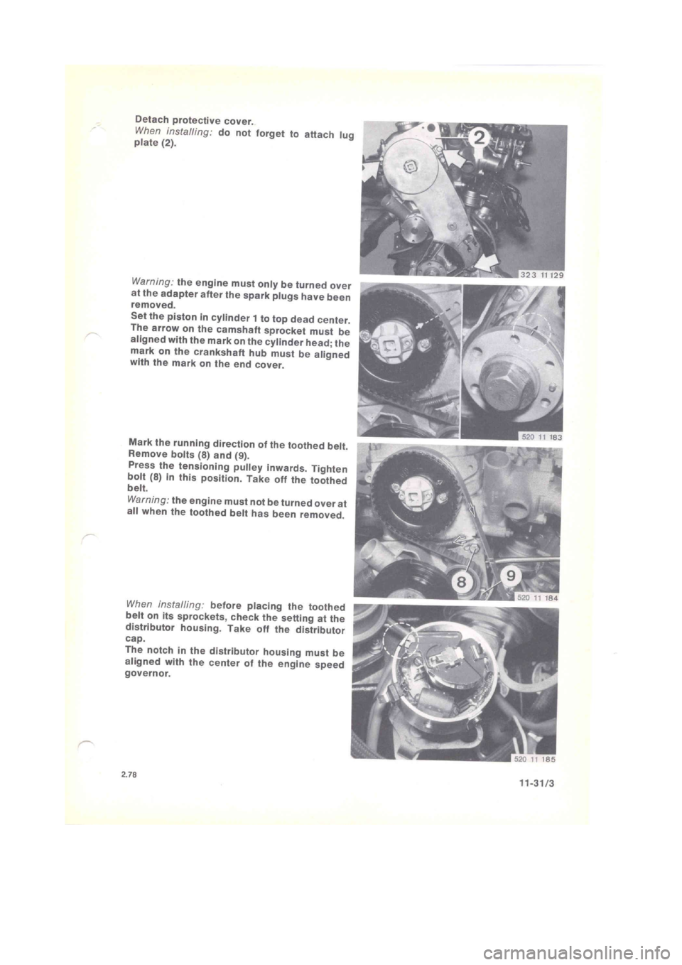 BMW 320i 1983 E21 M20 Engine Workshop Manual BMW 320i 1983 E21 M20 Engine Workshop Manual