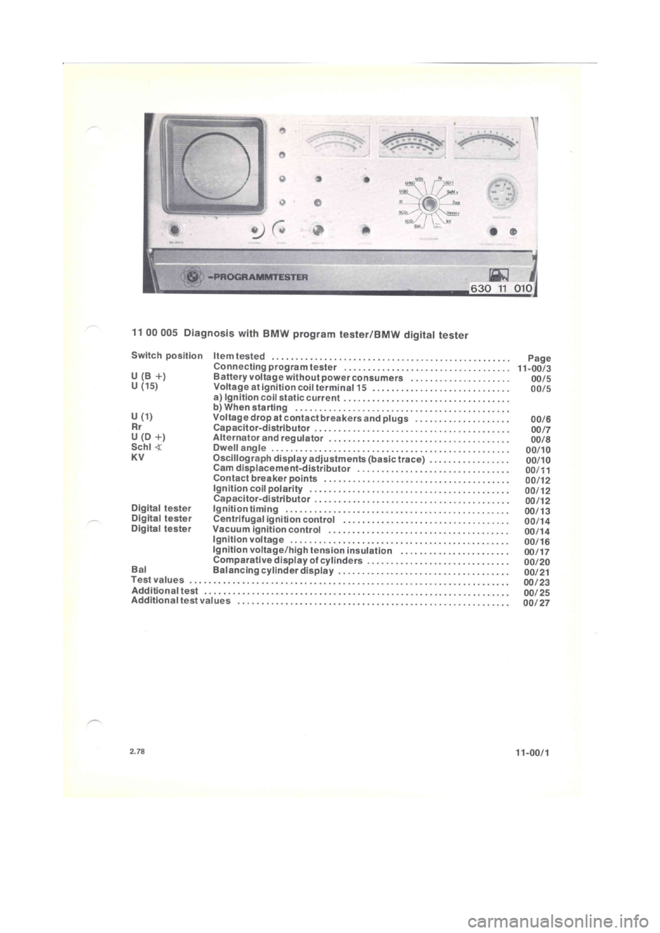 BMW 320i 1975 E21 M20 Engine Owners Guide 