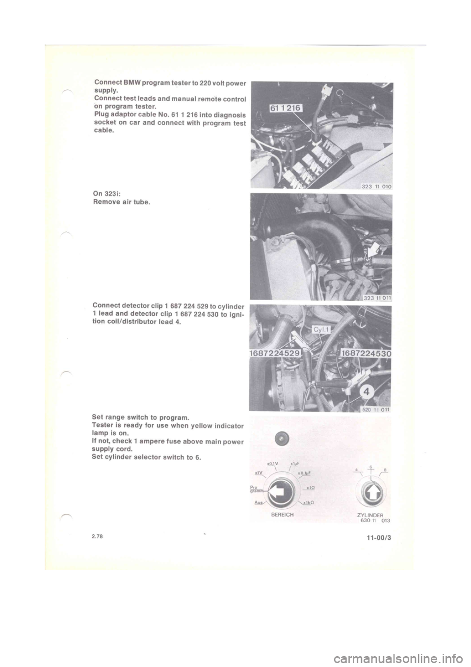 BMW 320i 1980 E21 M20 Engine Service Manual 