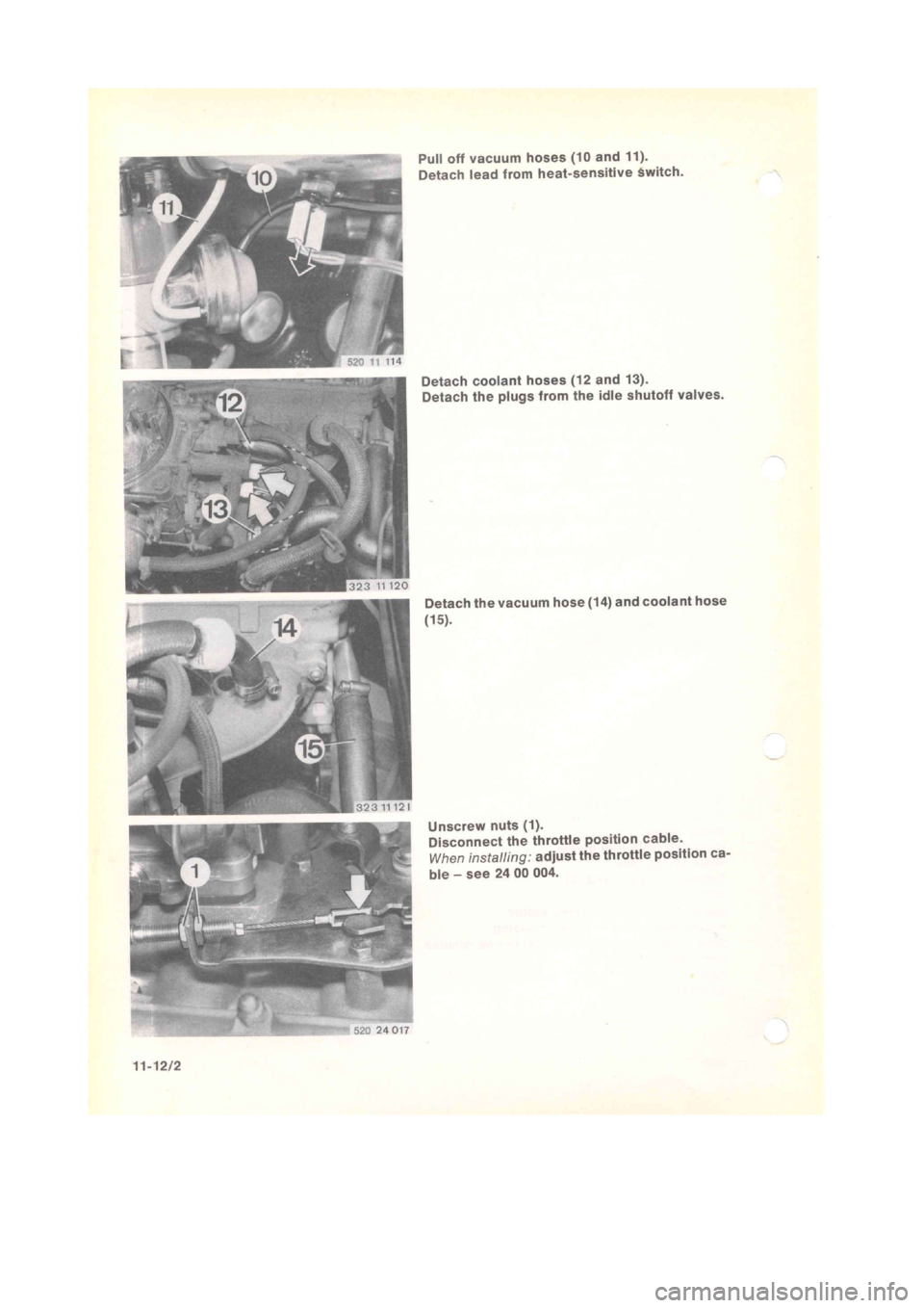 BMW 320i 1980 E21 M20 Engine Manual PDF 