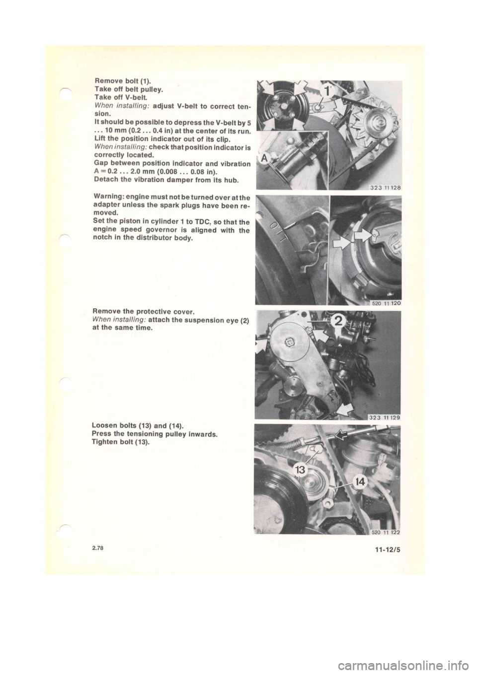 BMW 320i 1981 E21 M20 Engine Manual PDF BMW 320i 1981 E21 M20 Engine Manual PDF