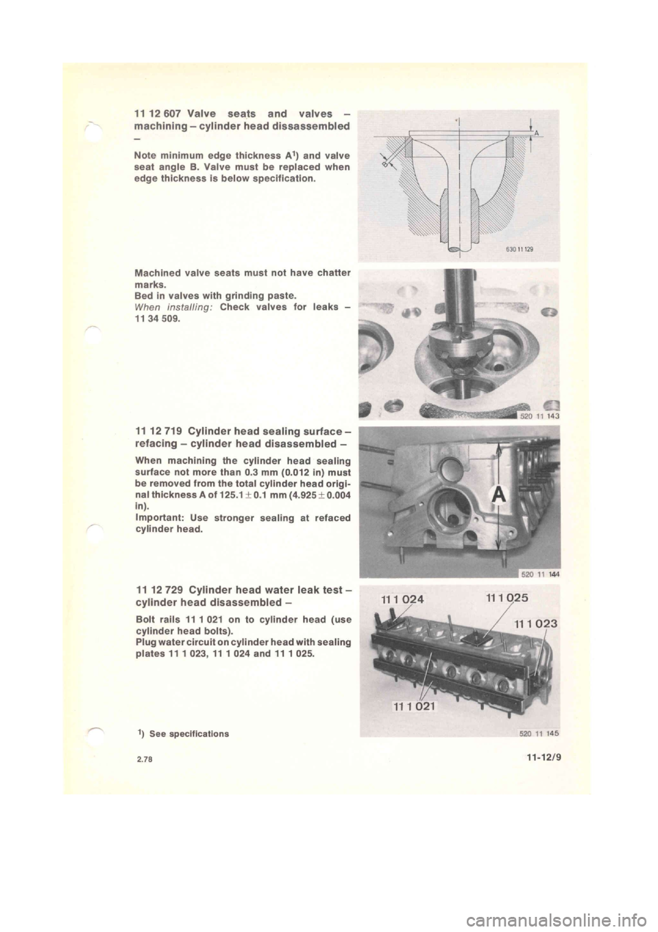 BMW 320i 1980 E21 M20 Engine Manual Online 